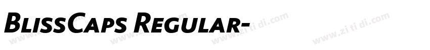 BlissCaps Regular字体转换 BlissCaps Regular字体转换